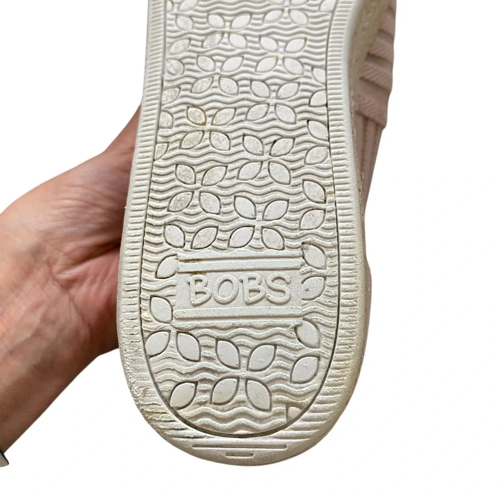 Bobs by Skechers Flat Shoes Espadrilles Pink Size 12 EU 41 Comfort Coastal